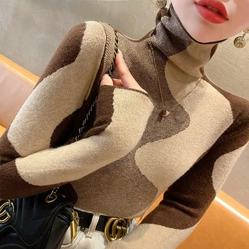 Olive - Elegant tröja med polokrage
