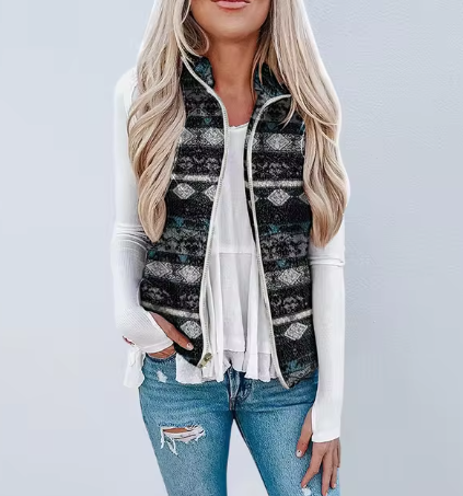 Patt - Polar fleece väst dam höst