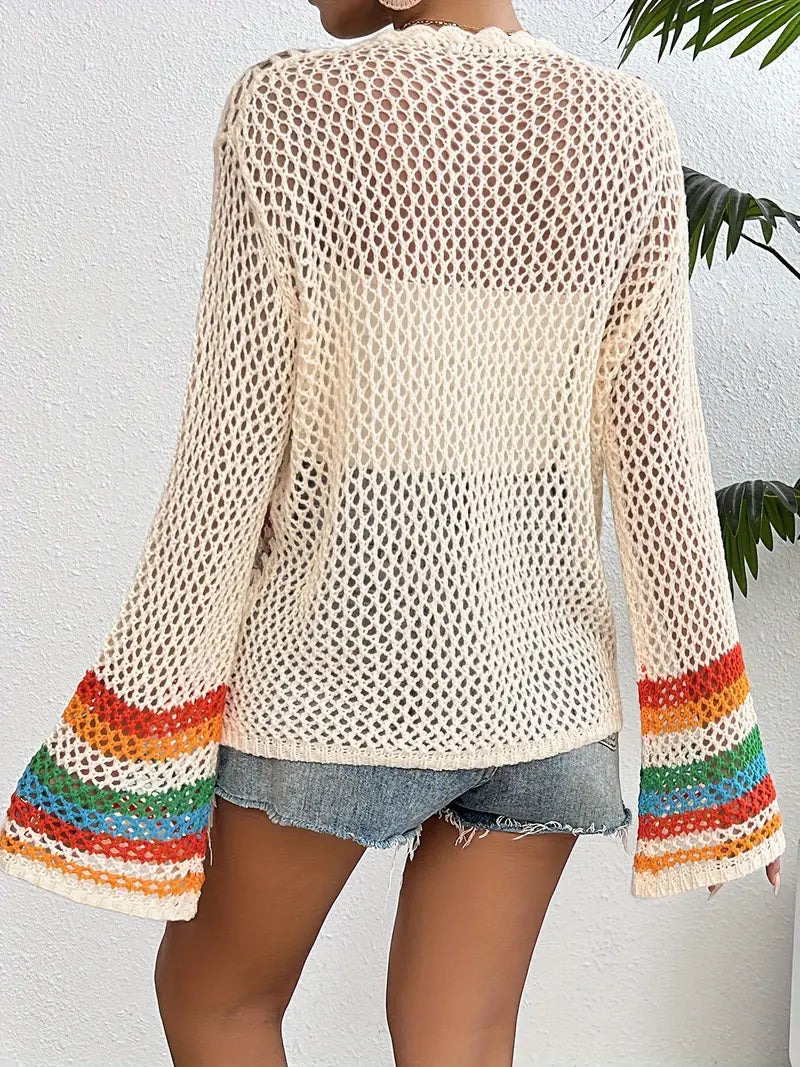 Philippa - Virkad cardigan med öppen front