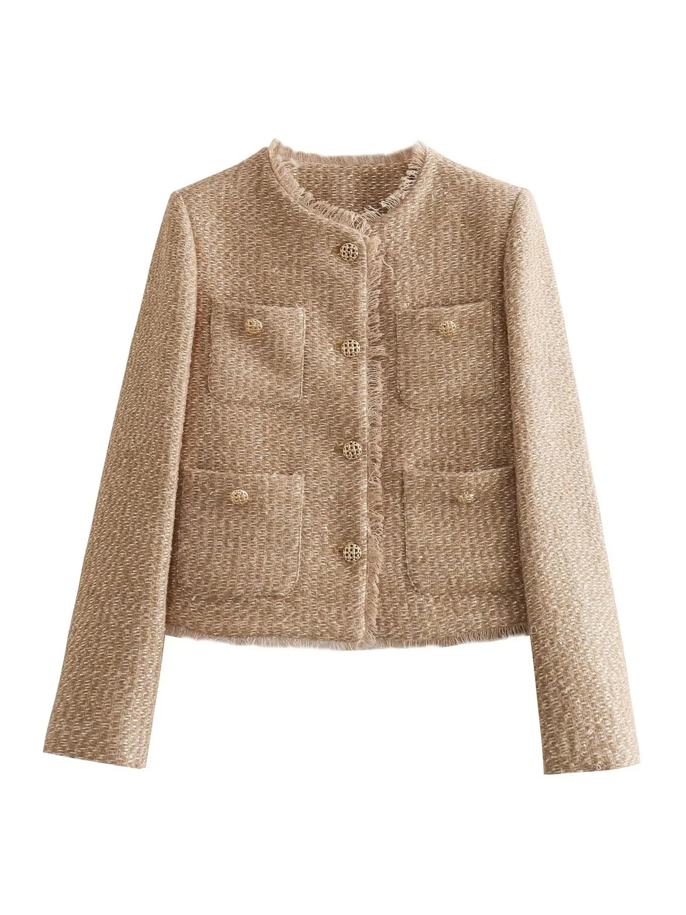 Luna | Elegant Tweedjacka För Klassisk Look