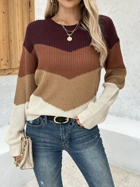 Kade - Färgstark crewneck-jumper