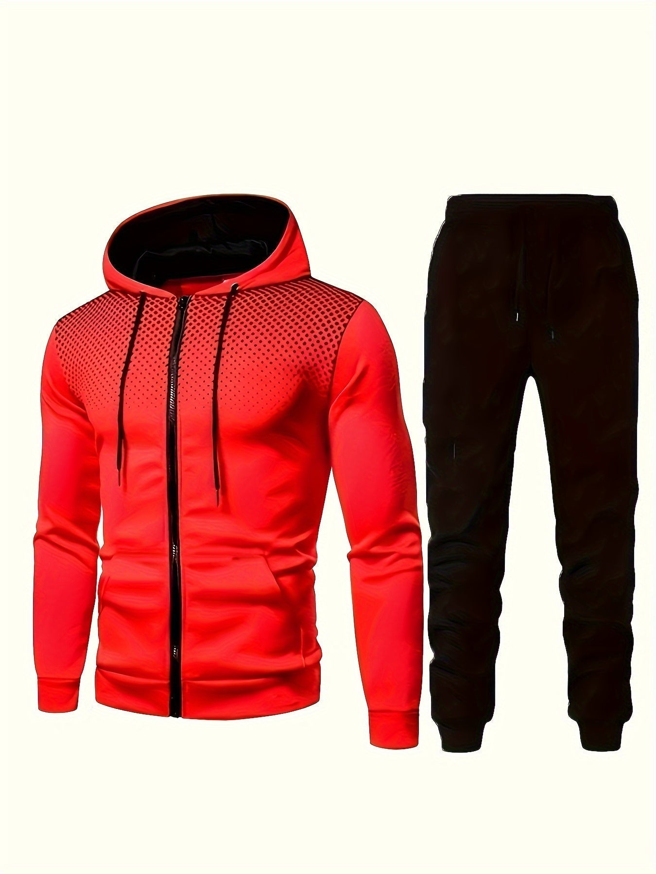 Brody | Slim Fit Huva Tröja Och Joggingbyxor Tracksuit Set