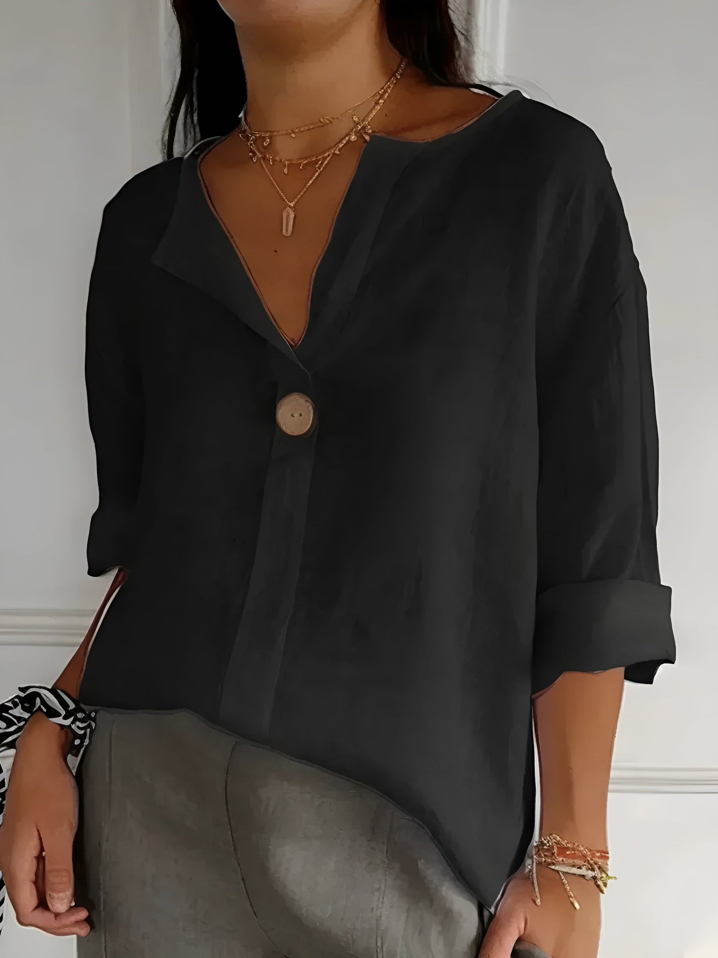 Lina | Avslappnad Chic Blus