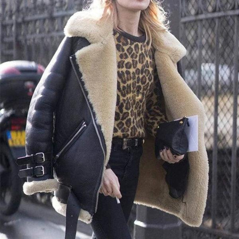 Lovis | Vinterjacka med bikerchic stil
