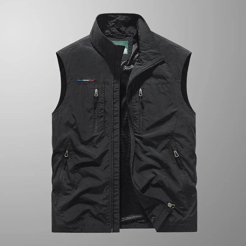 Henrik | Andningsbar Cargo Bodywarmer med Flera Fickor