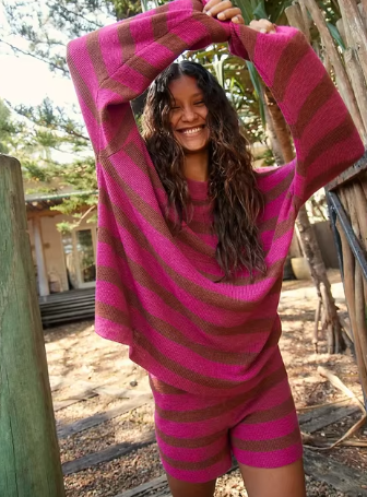 Jamaica - Dam 2 delar Casual Y 2K Kintted Set