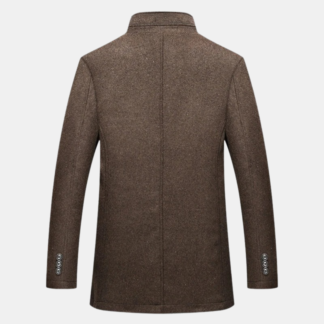 Jack | Klassisk Trenchcoat I Tjock Ull