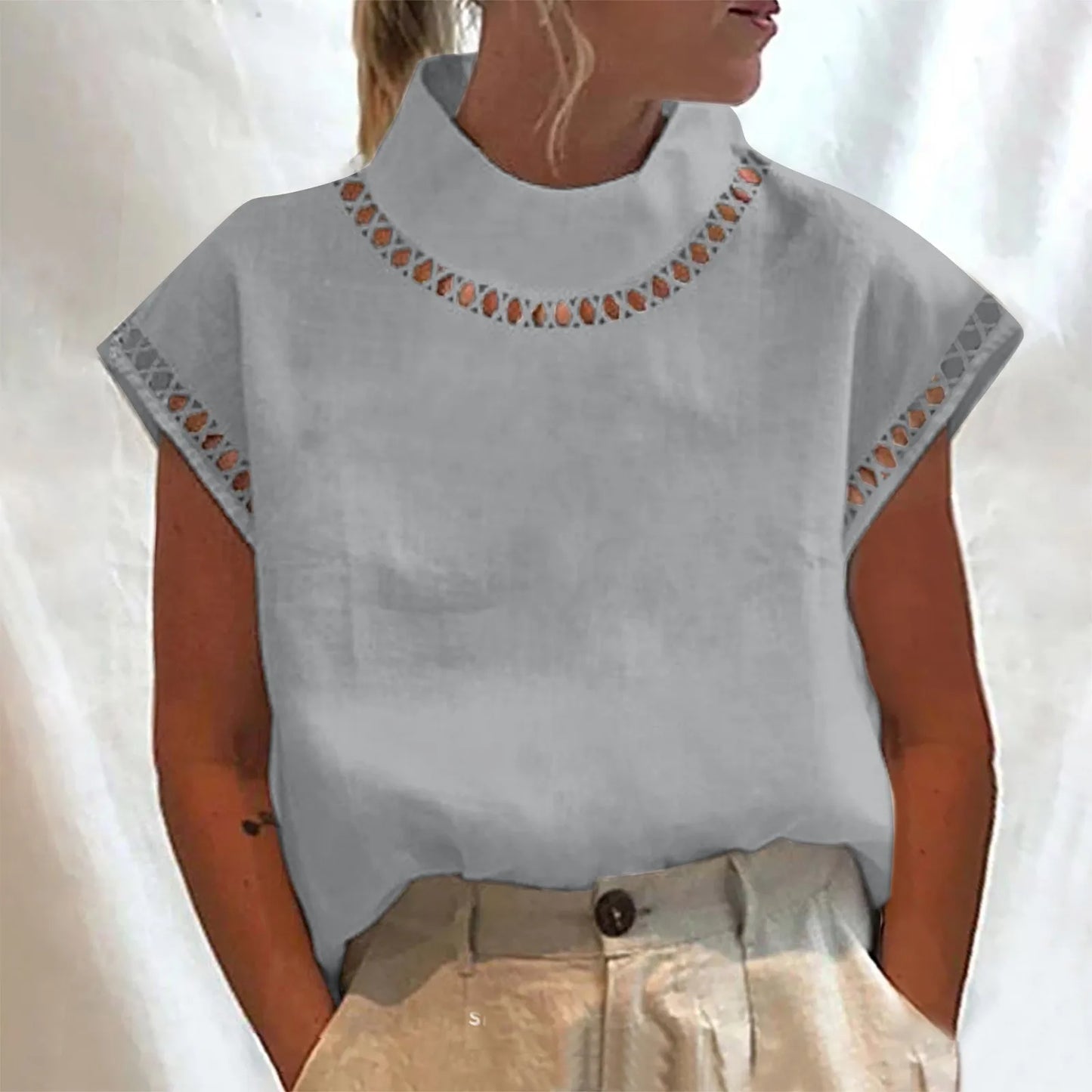 Ranya - Oversized linne i bomull och linne
