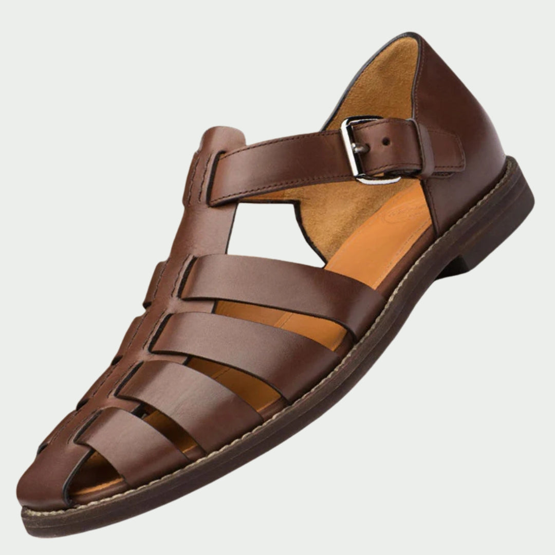 Arvid | Premium Herrsandaler I Äkta Läder