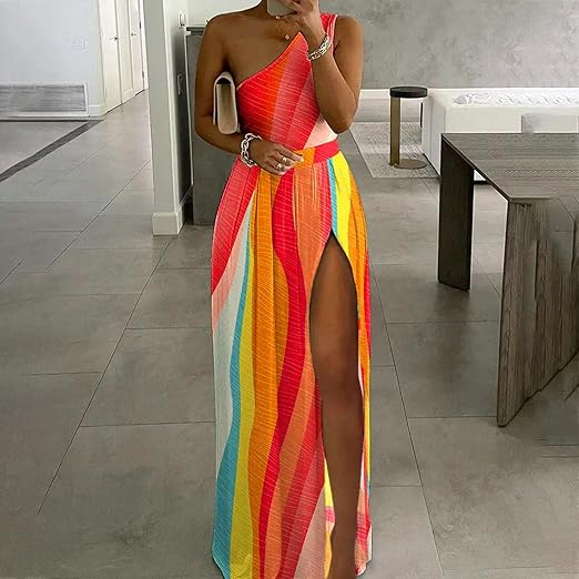 Belle - Maxiklänning med en axel