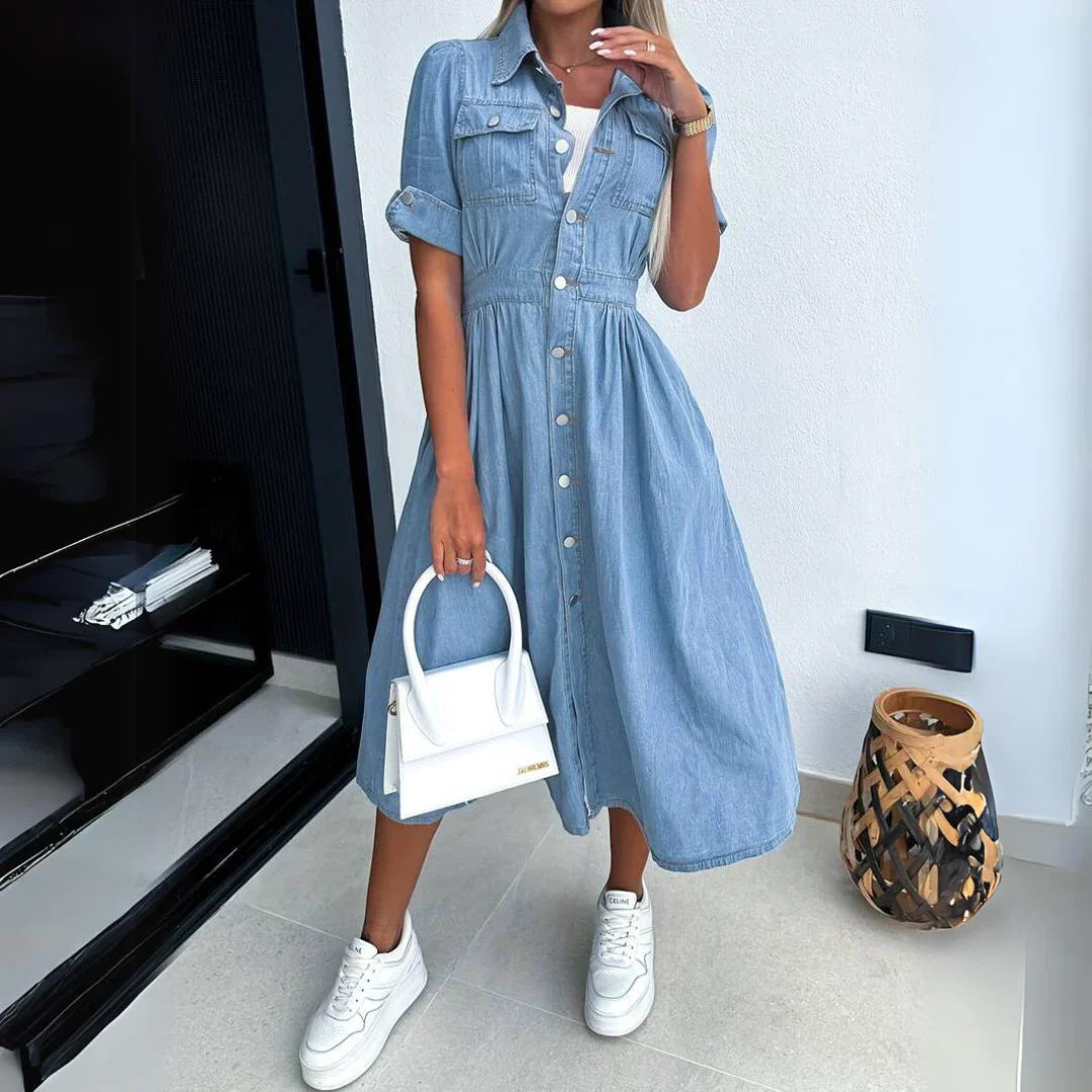 Lara – Midiklänning i denim