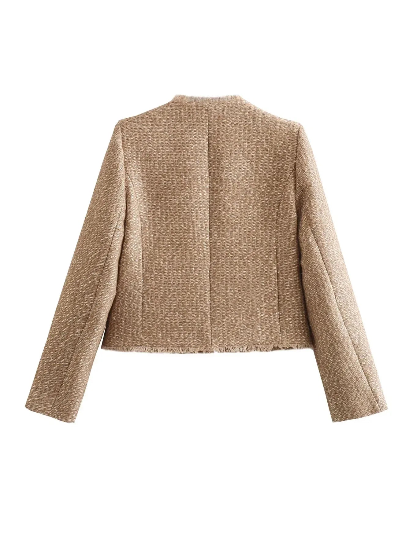 Luna | Elegant Tweedjacka För Klassisk Look