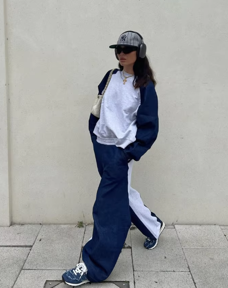 Stefan - Dambyxor set denim splice