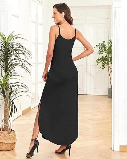 Romilly - Maxiklänning med spaghettistroppa