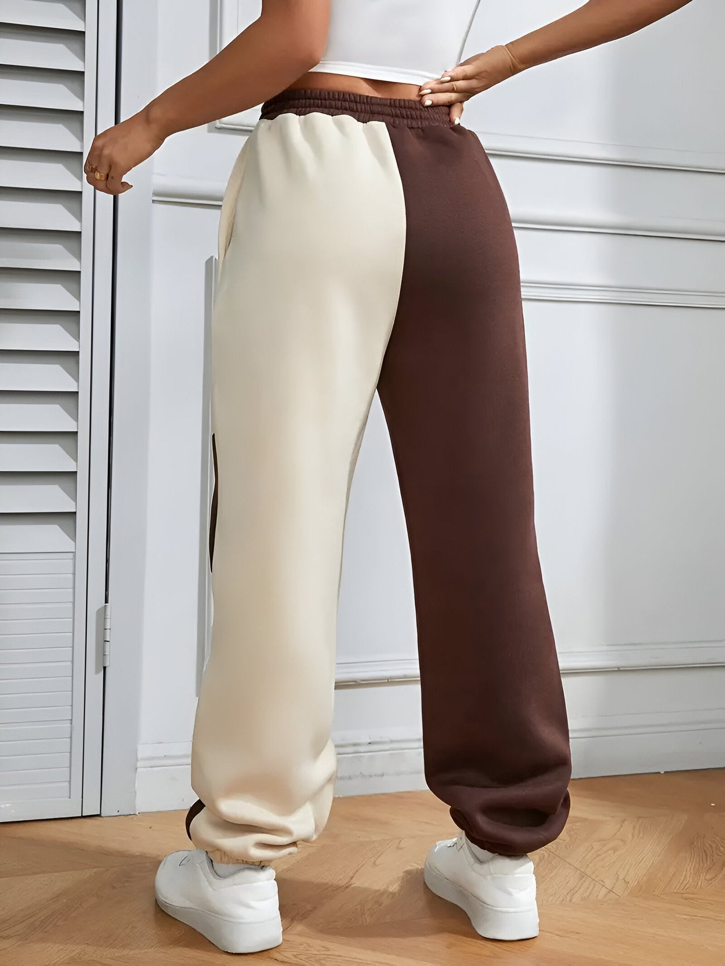 Nele | Colour-Block Loose joggingbyxor - komfort möter stil