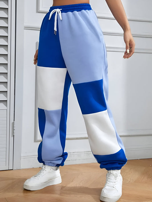 Nele | Colour-Block Loose joggingbyxor - komfort möter stil