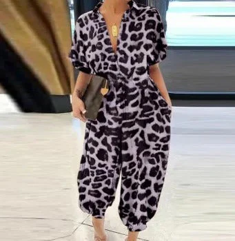 Estelle - Tryckt jumpsuit dam