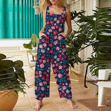 Henrietta - Jumpsuit med blommigt mönster för kvinnor