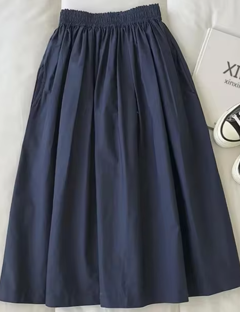 Maxim - Enkelknäppta damkjolar med hög midja