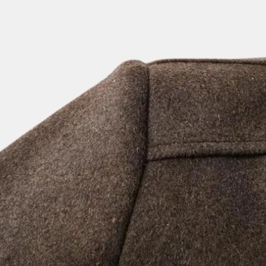 Jack | Klassisk Trenchcoat I Tjock Ull