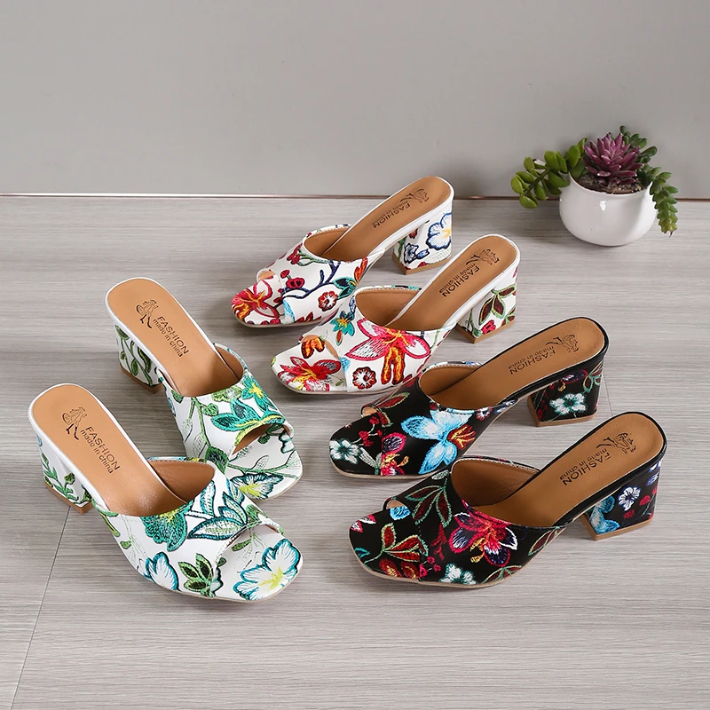 Gennie - Designer-sandaler med hög klack