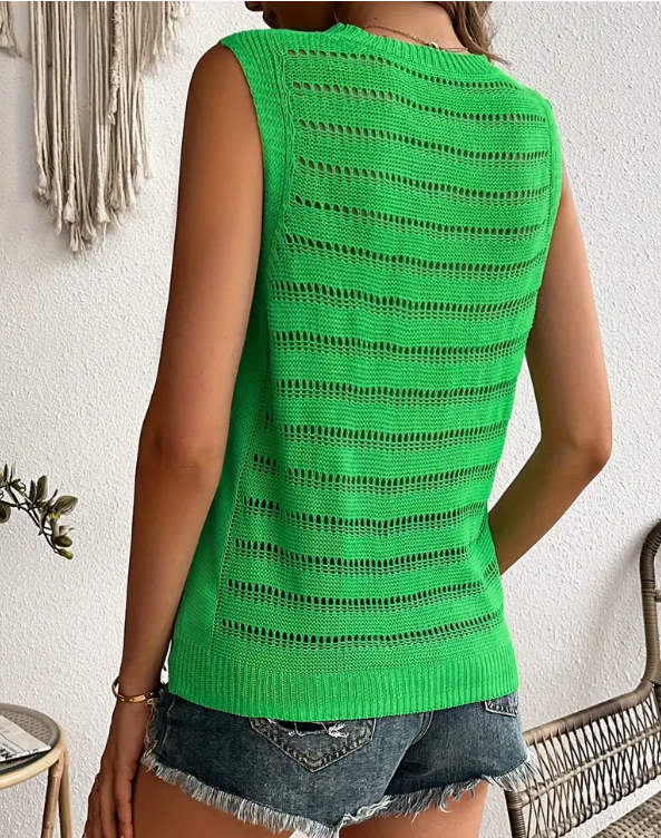 Ricarda - Tank top med rund halsringning