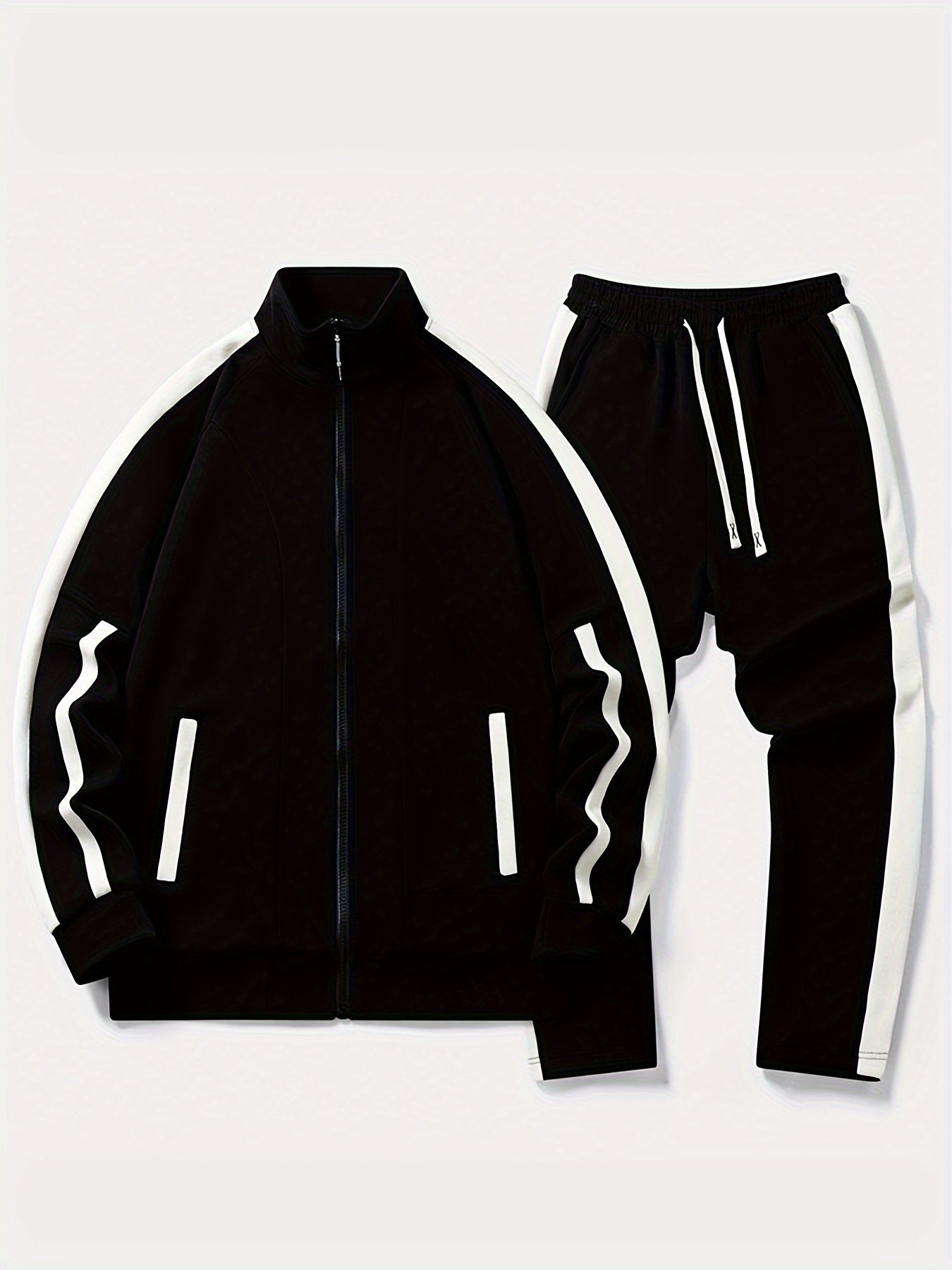 Bellie | Zip Up Tröja Med Ficka Och Joggingbyxor Tracksuit Set