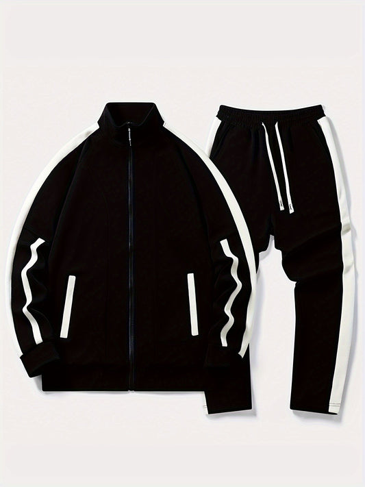 Bellie | Zip Up Tröja Med Ficka Och Joggingbyxor Tracksuit Set
