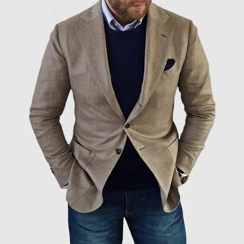 Milo | Klassisk Blazer Med Tidlös Design För Herr