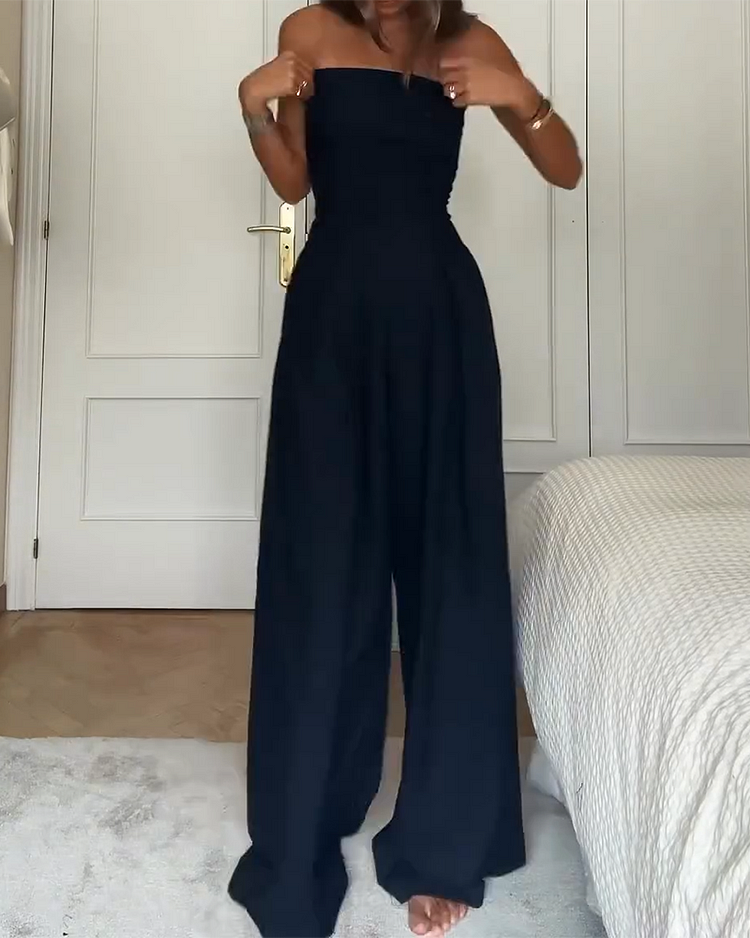 Elsa | Elegant Strapless Jumpsuit För Damer