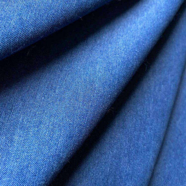 Mila | Maxiklänning I Denimlook Med Sidoslits