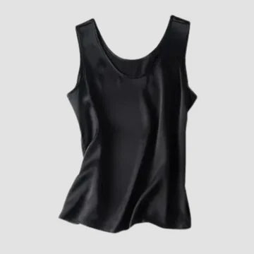 Marilyn - Ärmlös topp i siden satin