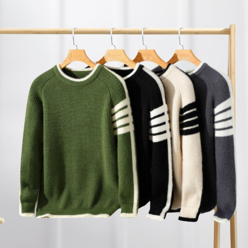 Oskar | Klassisk Stickad Tröja för Stil och Komfort