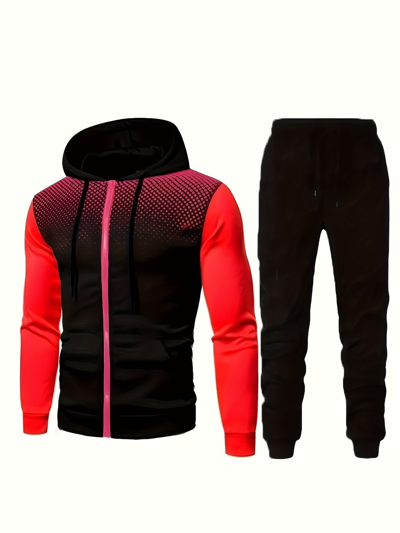 Brody | Slim Fit Huva Tröja Och Joggingbyxor Tracksuit Set