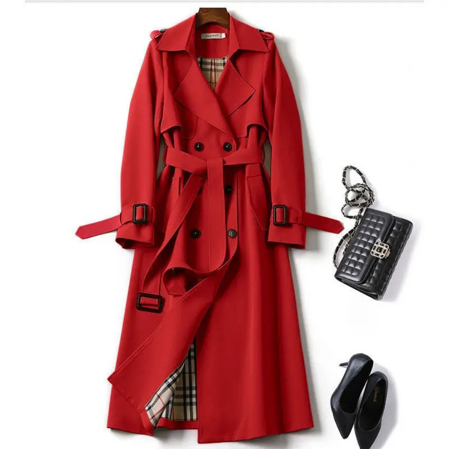 Julia | Elegant Trenchcoat med Bälte för Kvinnor