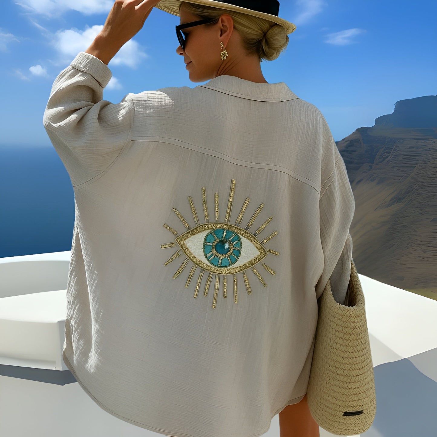 Lisa | Bohemisk Sommarblus I Ibiza-Stil För Avslappnad Elegans
