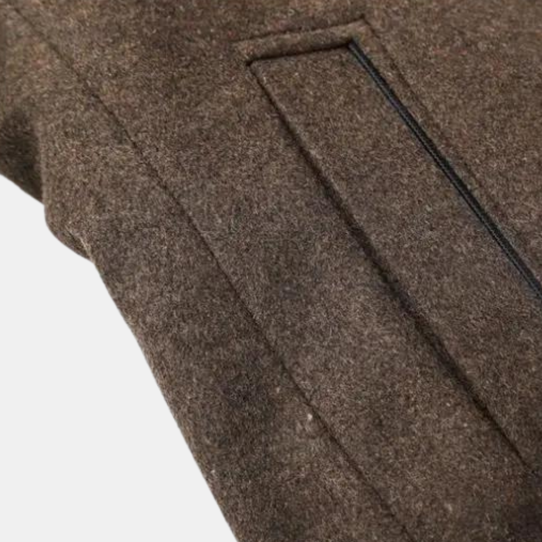 Jack | Klassisk Trenchcoat I Tjock Ull