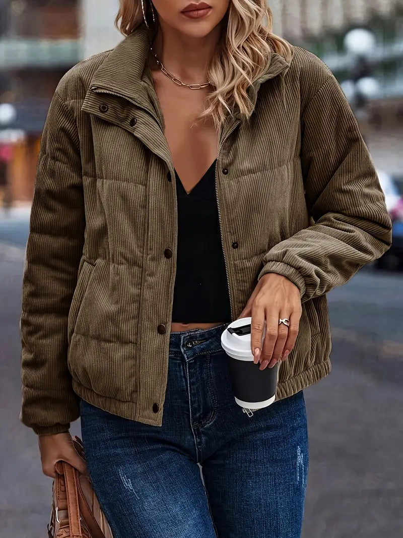 Marlowe | Lyxig långärmad pälsjacka med dragkedja