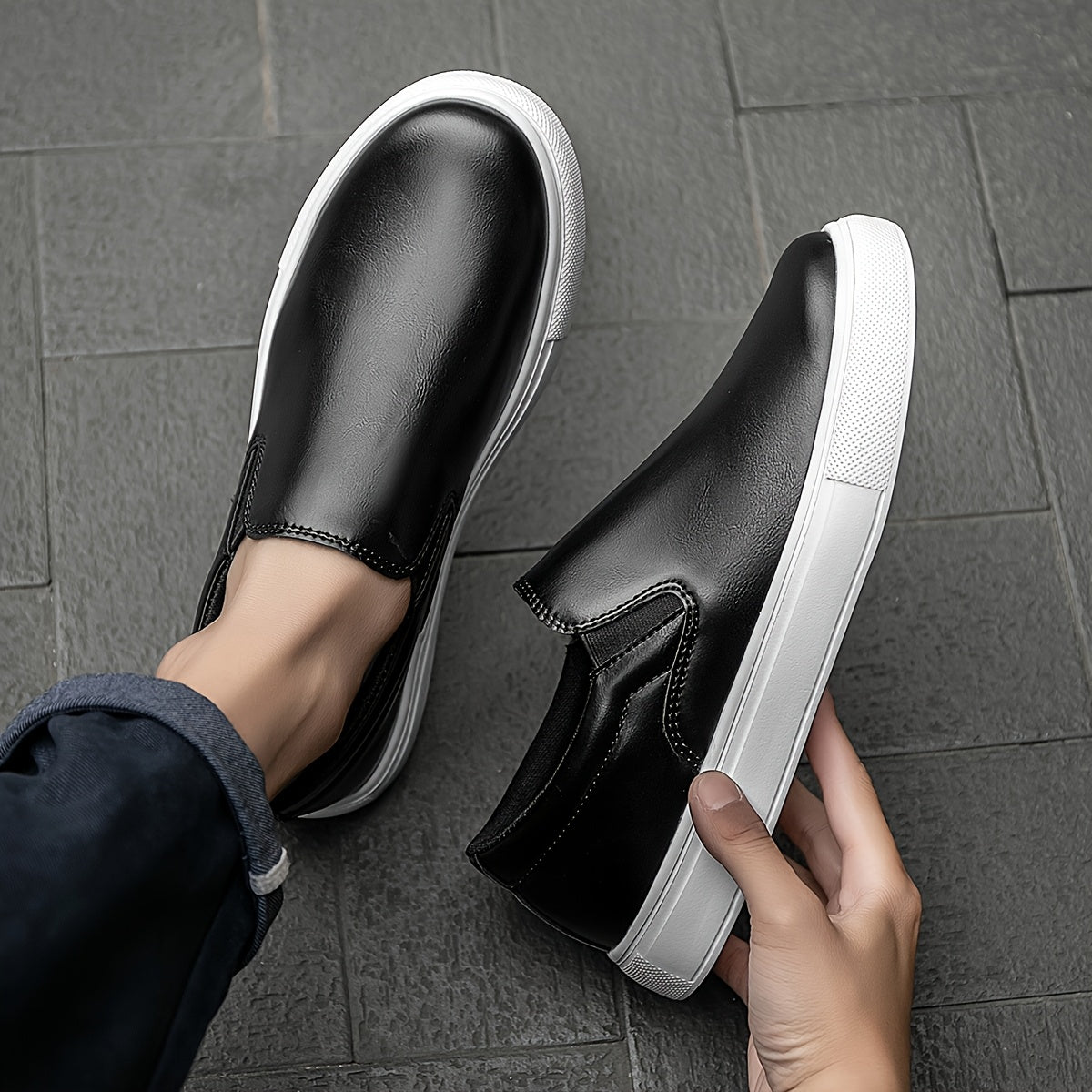 Gabriel | Casual Läder Slip-in Skor