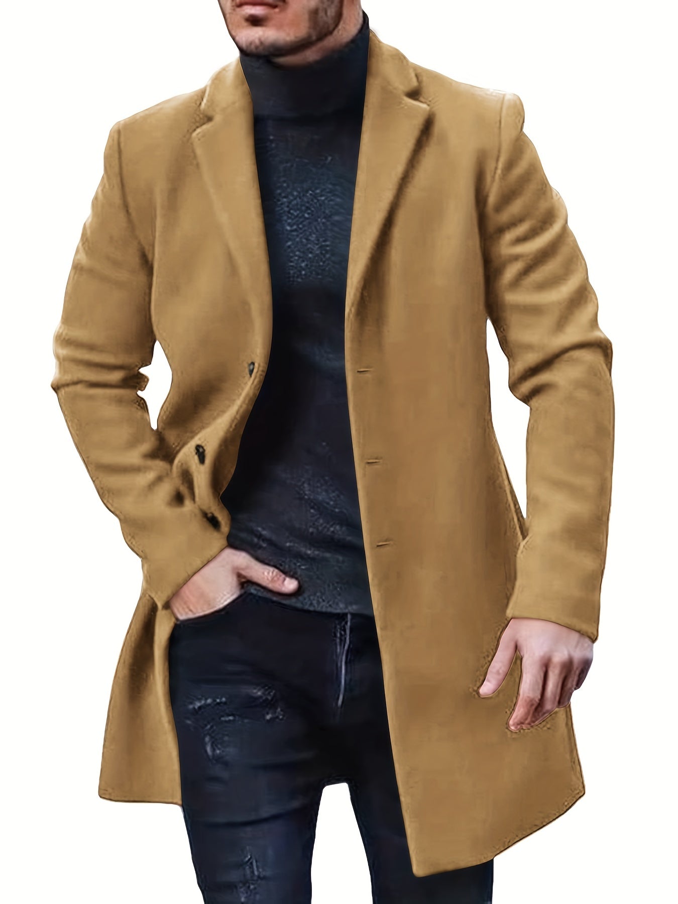 Claude | Varm Trench Overcoat Med Retro Stil