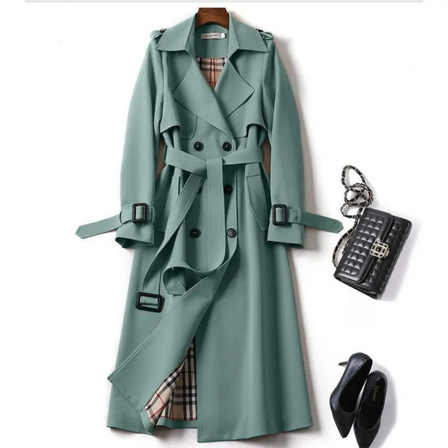 Julia | Elegant Trenchcoat med Bälte för Kvinnor