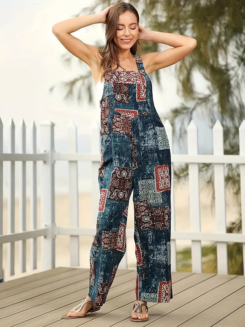 Klara - Jumpsuit med blommigt tryck