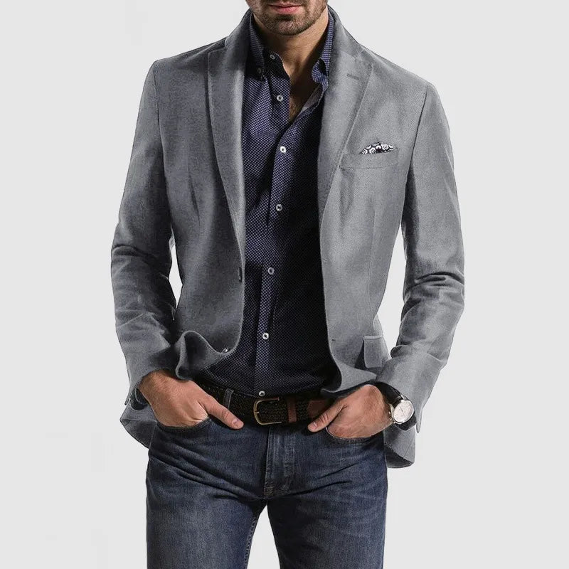 Milo | Klassisk Blazer Med Tidlös Design För Herr