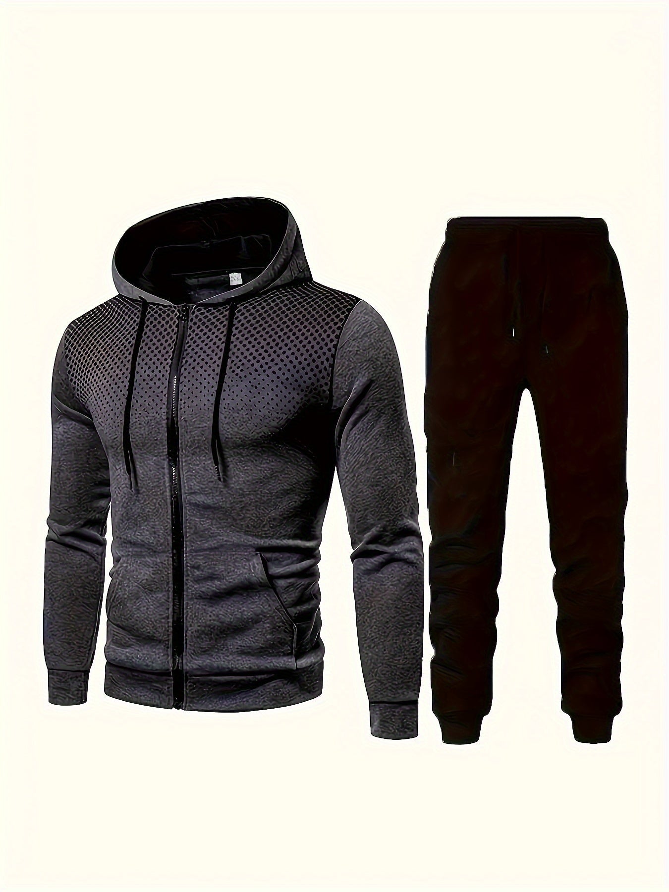 Brody | Slim Fit Huva Tröja Och Joggingbyxor Tracksuit Set
