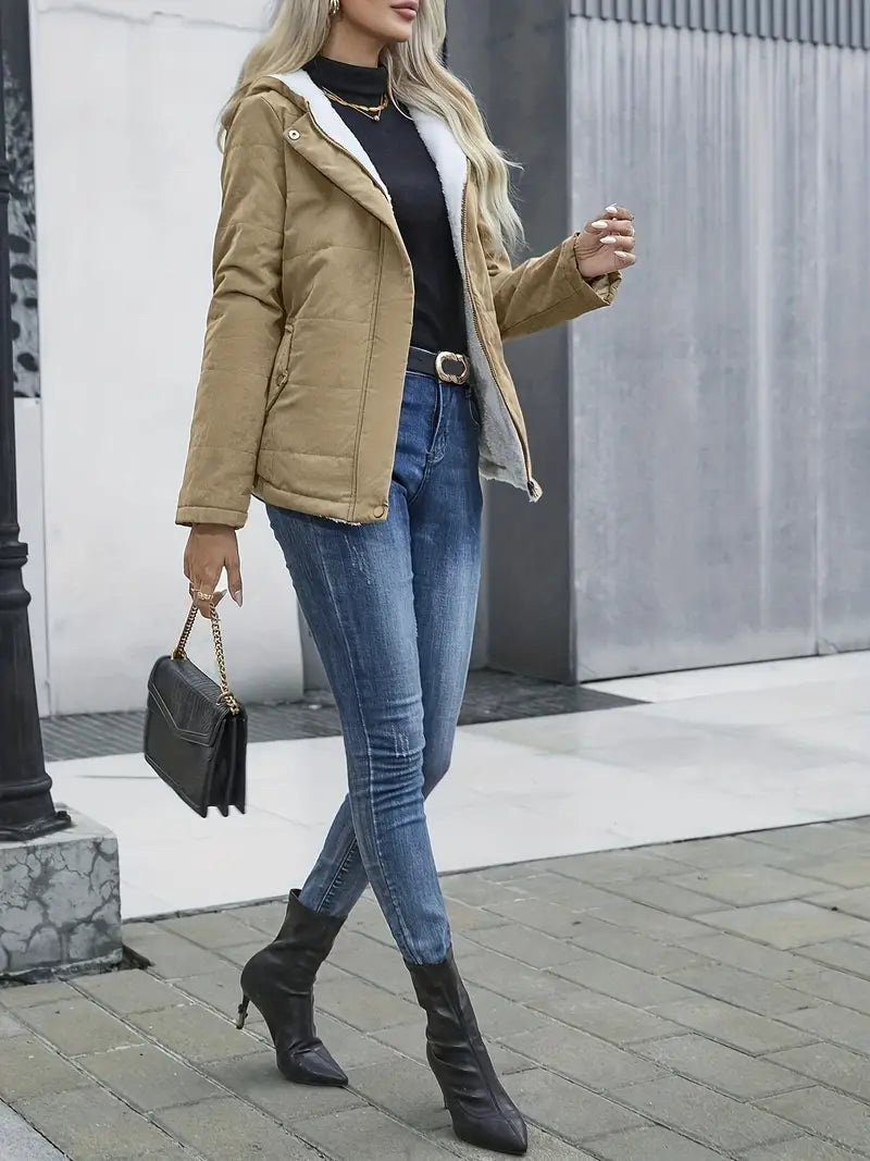 Casey | Bekväm fleecejacka med huva