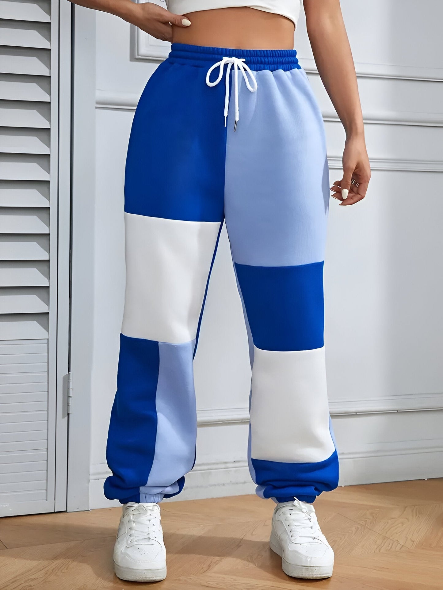 Nele | Colour-Block Loose joggingbyxor - komfort möter stil