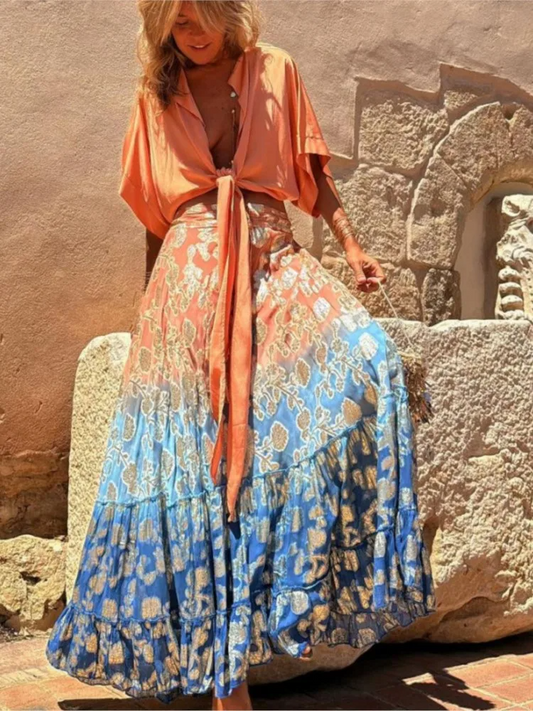 Jolina - Kjol med gradient casual