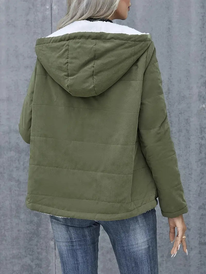 Casey | Bekväm fleecejacka med huva