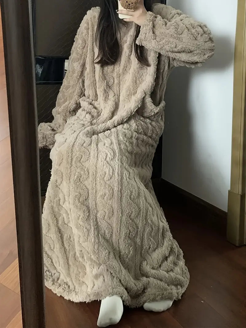 Remo - Mysig långärmad badrock