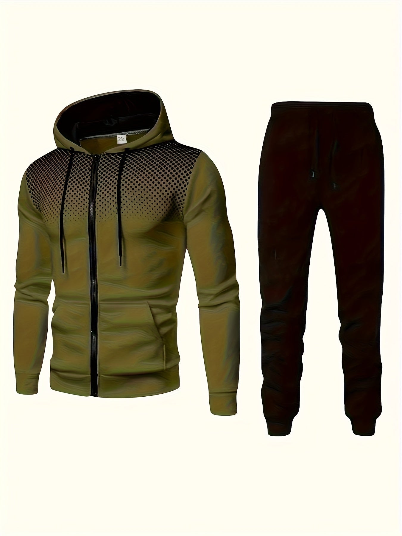 Brody | Slim Fit Huva Tröja Och Joggingbyxor Tracksuit Set